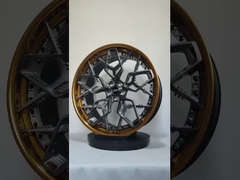 Λεπτογραφημένο βαρέλι 2 τεμάχια πλαστογραφημένα τροχούς βουρτσισμένος δίσκος 21 22 23 ιντσών κράμα αλουμινίου