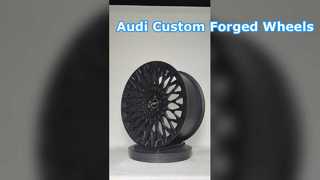 Multi Spokes Satin Black 1-PC σφυρήλατα ζάντες 18", 19", 20", 21", 22" και 23" για Audi