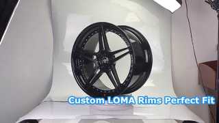 Προσαρμοσμένες ζάντες LOMA 2-PC 21x9.0 και 21x10.5 Satin Black