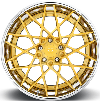 F12 γυαλισμένο χειλικό 21x9.5 22x12.5 πλαίσια χρυσό πρόσωπο κραμάτων αργιλίου Berlinetta σφυρηλατημένο 3PC
