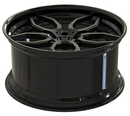 23x11 Custom 2-PC πλαστικές ρόδες γυαλιστερό μαύρο 5x130 Για Porsche Cayenne 2020