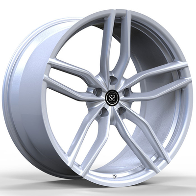 Η συνήθεια σφυρηλάτησε τις διπλές ρόδες Porsche 997 5-Spokes ματ ασημένιο 20X9 20X12