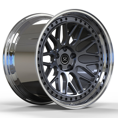 Τρικλισμένο 20inch 20X9.5 20X10.5 σφυρηλάτησε τις ρόδες 2 κομματιών για το περπατημένο GTR χείλι της Nissan