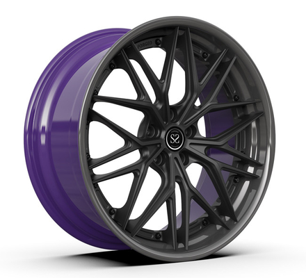 5x112 σφυρηλατημένες ρόδες Monoblock για το σκοτεινό πυροβόλο όπλο γυαλισμένη η μέταλλο BMW 5 πλαίσια 20inch