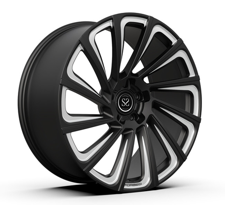 Benz της Mercedes μεταλλινών πλαισίων Monoblock 23inch 23 X 11 σφυρηλατημένες μαύρες αλεσμένες ρόδες κατηγορίας Γ