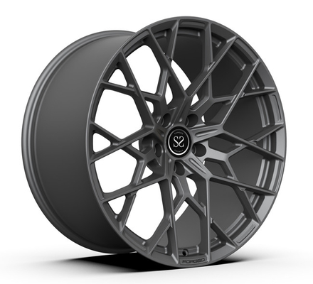 Σφυρηλατημένες Monoblock τρικλισμένες Porsche Cayenne μεταλλινών μαύρες 22x11.5 ρόδες πλαισίων 22inch 22x10.5