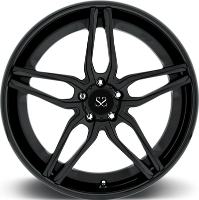 Black Spoke 1pc σφυρηλατημένα τροχούς 18 19 20 21 22 ιντσών PCD 5x120 Custom Luxury Rim