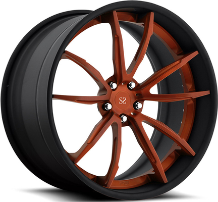 20 21 22 ιντσών 2PC σφυρηλατημένο κράμα Custom Rim για τροχούς Ferrari Μαύρο PCD 5x112 5 τρύπες