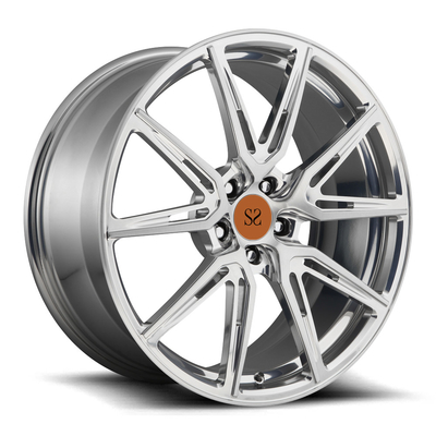 Υπερ Ασημένιο 1PC σφυρηλατημένο Custom Alloy Car Rims 20 ίντσες για Golf GTI τροχούς