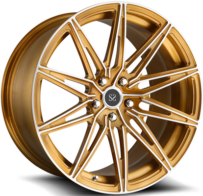 5x112 Audi R8 1 κομμάτι σφυρηλατημένα τροχούς 18 19 20 21 22 ιντσών κίτρινο πρόσωπο μηχανής