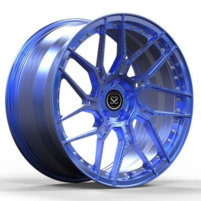 Audi E-Tron GT Κατοχήματα Χολάν 22x10/11.5 1-PC Custom Blue Brushed