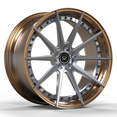 Audi Rs6 C8 23x11 2 τεμάχια πλαστά τροχούς Custom Χάλκινο+Γκρι βούρτσισμένο