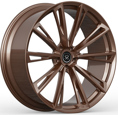 24x10.5 ET+32/24x12ET+45 PCD 5x112/CB 66.6 Λάμψη Χάλκινων Τροχών Χάλκινου Χαλκού Για BMW X7