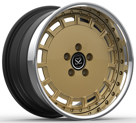 19x8.5ET38/19x9.5ET56/5x112/66.6 3-PC γυαλισμένα + χάλκινα ελαστικά για το 2019 Mercedes-Benz C-Class AMG C 63 S Br205