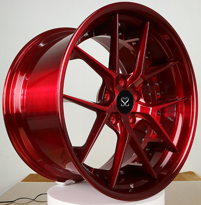 20x8.5 20x9.5 Προσαρμοσμένα 2-PC σφυρηλατημένα τροχούς Λάμψη κόκκινο για το 1967 Oldsmobile Cutlass Supreme