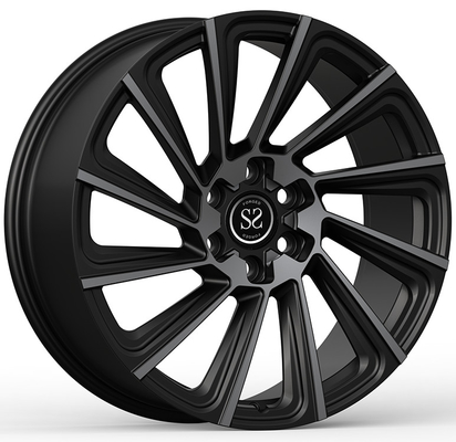 20x9.0/ET32/21/5x112/66.6 Δίδυμα στυλ σφυρηλατημένα ελαστικά γυαλιστερό μαύρο για Audi allroad C7