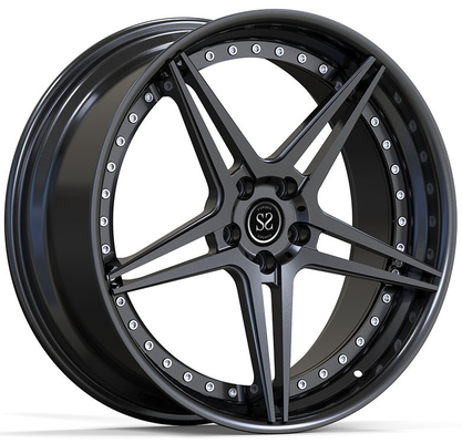 22x10.5ET20/5x112/66.5 Σατέν Μαύρο Custom Rims Για Audi RS6 4G 2016