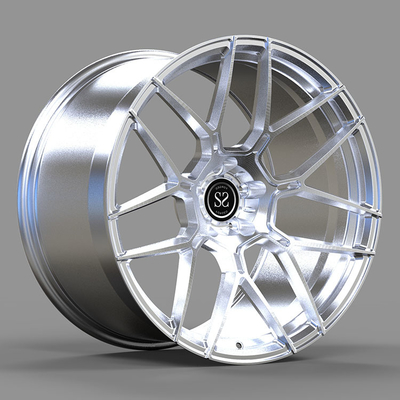 Ζάντες σφυρήλατες 1-PC Porsche 996 Turbo Clear Brushed 18x9 και 18x12