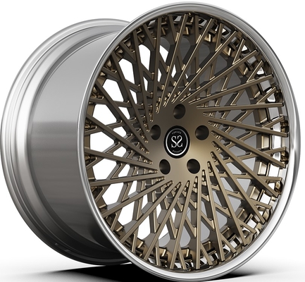 21x9.5ET30/22x12.5ET51/5x114.3/67.1 Χάλκινο γυαλισμένο 2-PC ελαστικά για Ferrari F12