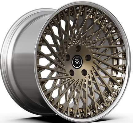 21x9.5ET30/22x12.5ET51/5x114.3/67.1 Χάλκινα γυαλισμένα ελαστικά 2-PC για Ferrari F12 ET -76-90mm/Standard America VIA/JWL