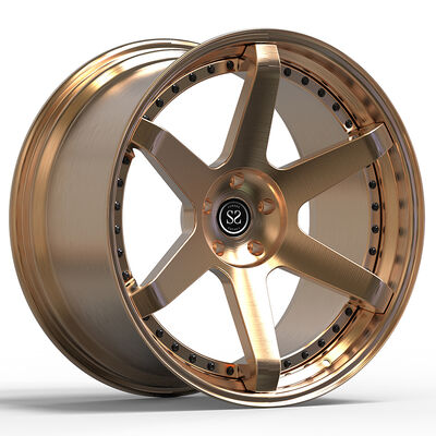 21x9.5 και 21x11 Bronze Polished Custom 2-PC Forged Rims για M6 Coupe 2016