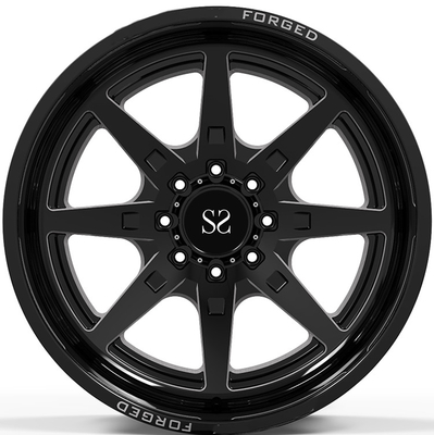 22x10, 22x12, και 22x14 σχολιάζουν τις μαύρες ρόδες παραθύρων 4x4 άλεσης/βαθιά χείλι που σφυρηλατείται από τα οδικά πλαίσια