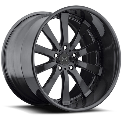 Σφυρηλατημένες 2-κομμάτι ρόδες PCD 139.7mm 21inches για McLaren 650 5x112 5x120 5x114.3