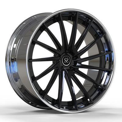Audi Rs6 5 X 112 Ζάντες 6061-T6 κράμα αλουμινίου 20 ιντσών 2 τεμαχίων πολωνικές ζάντες Πολωνική κάννη + μαύρος δίσκος