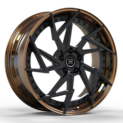 Κατάλληλο για το Audi A3 Custom Bronze 2-PC πλαστικές ράβδους 18 και 19 ιντσών 5x112 μοτίβο μπουλόν