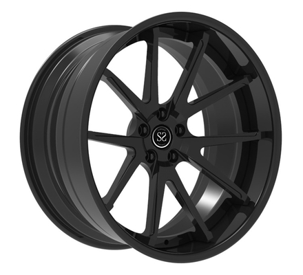 τρικλισμένος Μαύρος σατέν 21x10 21x12 5x130 5x112 ο ρόδες σφυρηλάτησε για CL63