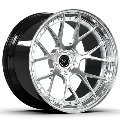 Κράμα αρνητικό όφσετ 21inch 21x11 21x12 2 σφυρηλατημένο κομμάτι βουρτσισμένων ροδών για M6