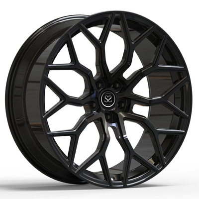 Οι ρόδες Monoblock για Urus 1 PC που σφυρηλατείται σχολιάζουν τα μαύρα πλαίσια αυτοκινήτων κραμάτων 24inch 24x10 τρικλισμένα 24x12
