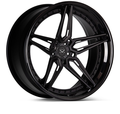 3 οι σφυρηλατημένες ύφος ρόδες 19inch Vossen κομματιού σχολιάζουν το Μαύρο για τα πλαίσια αυτοκινήτων πολυτέλειας